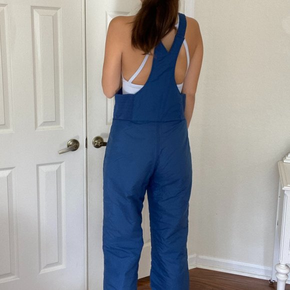 Vintage Navy Blue Snowsuit Snow Pants Jumpsuit - Picture 5 of 11